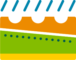 decreased soil erosion